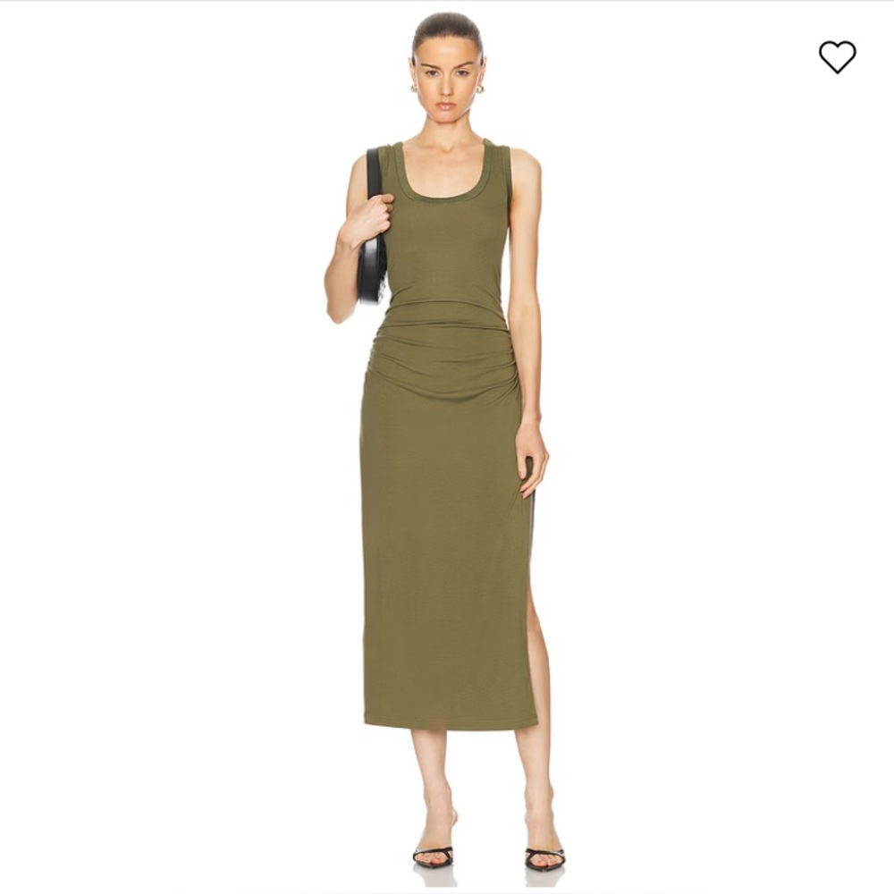 NWT Jonathan Simkhai Olive Green Midi Dress